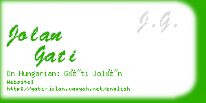 jolan gati business card